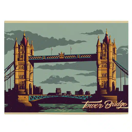 Tablou poster Tower Bridge vintage 5428 front