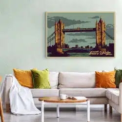 Tablou poster Tower Bridge vintage 5428 living 1