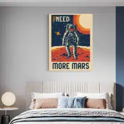 Tablou poster You Need More Mars retro 5380 dormitor