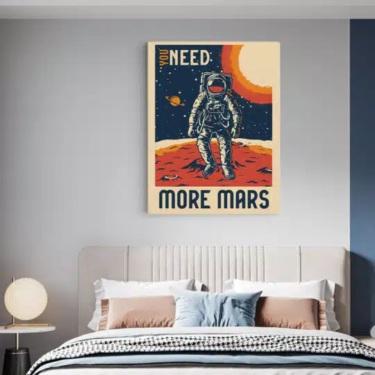 Tablou poster You Need More Mars retro 5380 dormitor