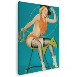 Tablou poster vintage femeie pin up 5360