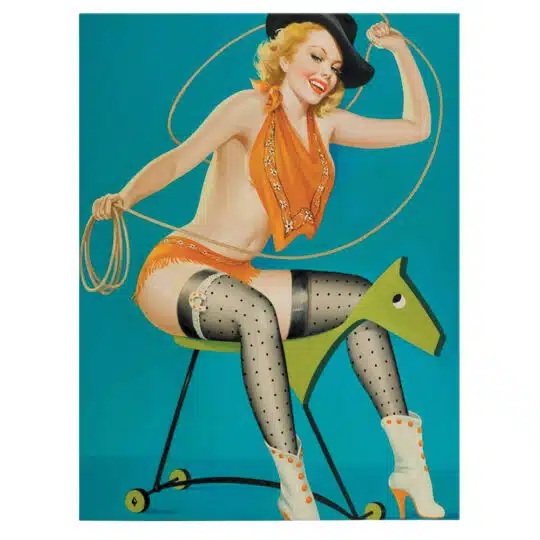 Tablou poster vintage femeie pin up 5360 front