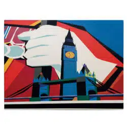 Tablou afis Big Ben si Tower Bridge vintage 5431 front