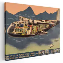 Tablou afis Imperial Airways vintage 5433