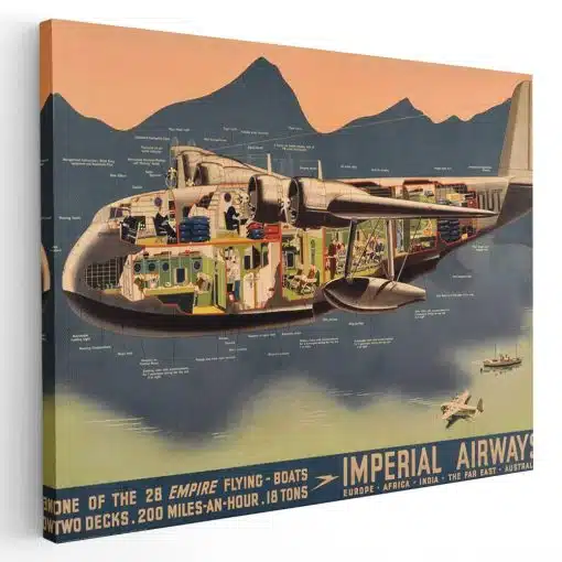 Tablou afis Imperial Airways vintage 5433