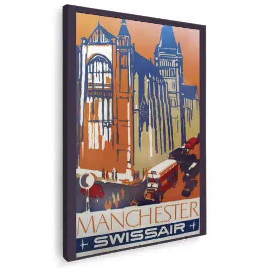 Tablou afis Manchester vintage 5437