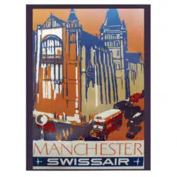 Tablou afis Manchester vintage 5437 front