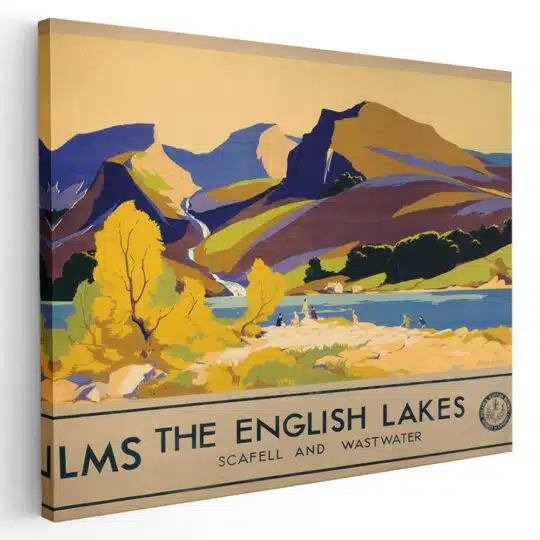 Tablou afis The English Lakes vintage 5429