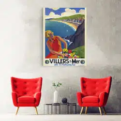 Tablou poster Villers sur Mer vintage 5440 hol