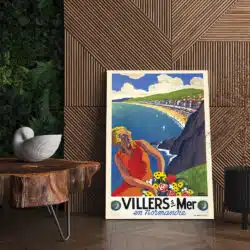 Tablou poster Villers sur Mer vintage 5440 living