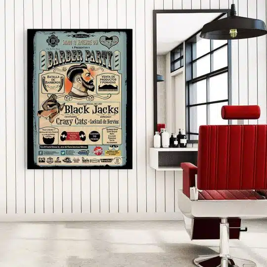 Barber Shop Tablou Barber Party vintage