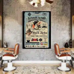 Barber Shop Tablou Barber Party vintage