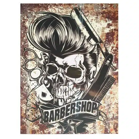 Barber Shop Tablou Craniu Vintage