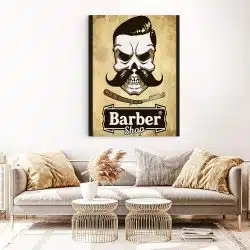 Barber Shop Tablou Craniu Vintage