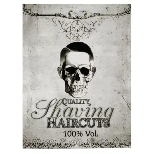 Barber Shop Tablou Craniu Vintage