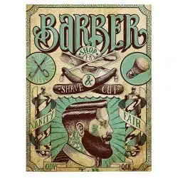 Barber Shop Tablou Shave Cut Vintage