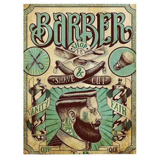 Barber Shop Tablou Shave Cut Vintage