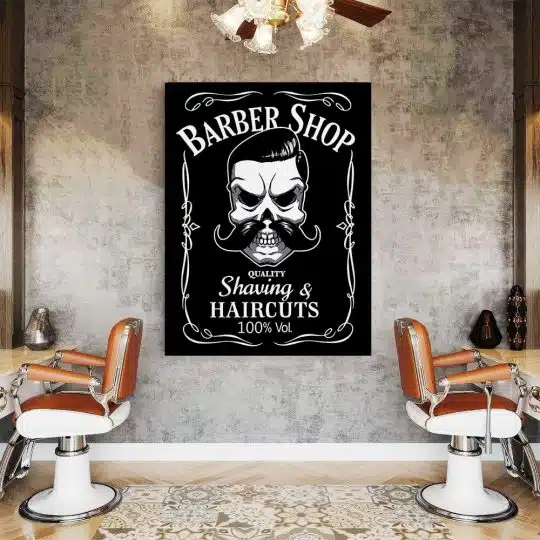 Barber Shop Tablou Shaving