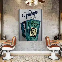 Barber Shop Tablou Shaving Haircuts Vintage