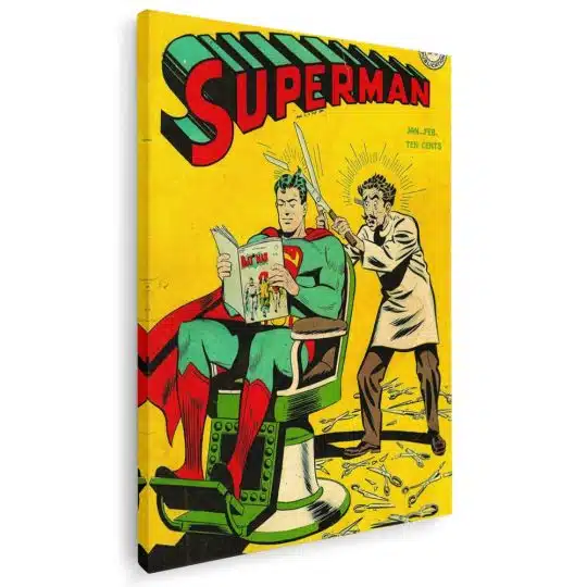 Barber Shop Tablou Superman Vintage