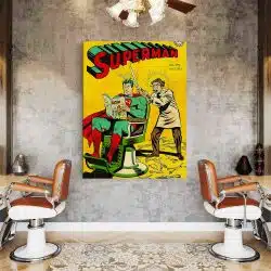 Barber Shop Tablou Superman Vintage