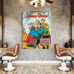 Barber Shop Tablou Superman Vintage