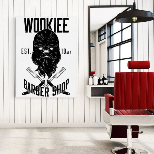 Barber Shop Tablou Wookie Vintage