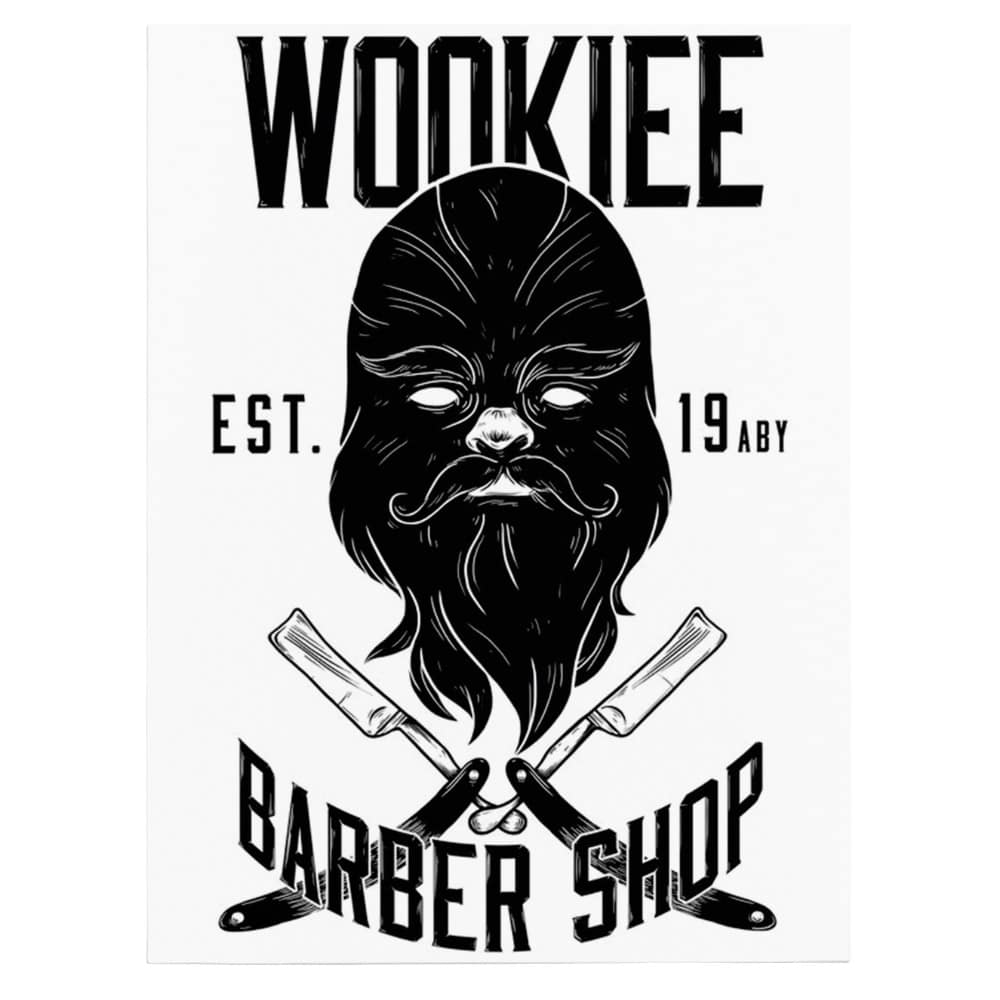 Barber Shop Tablou Wookie Vintage - Material produs:: Tablou canvas pe panza CU RAMA, Dimensiunea:: 70x100 cm