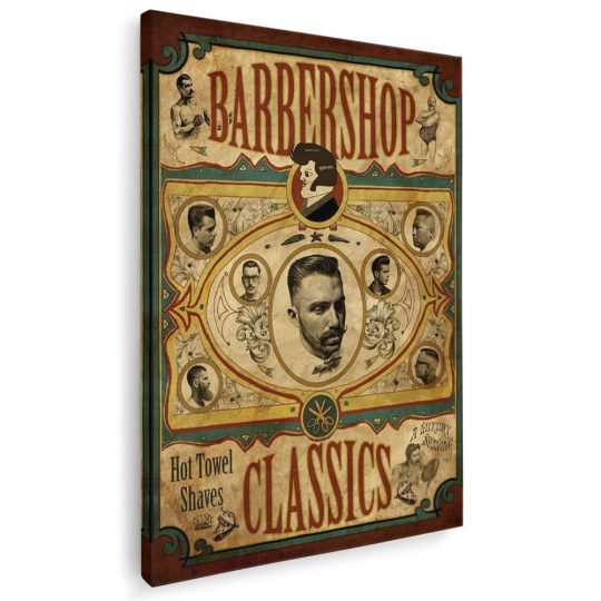 Barber Shop Tablou shaving vintage
