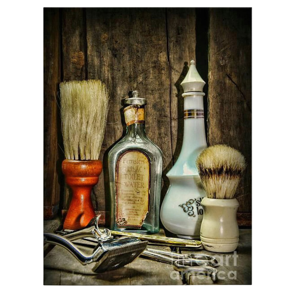 Tablou Barber Shop Tablou ustensile barbierit - Material produs:: Poster pe hartie FARA RAMA, Dimensiunea:: 80x120 cm