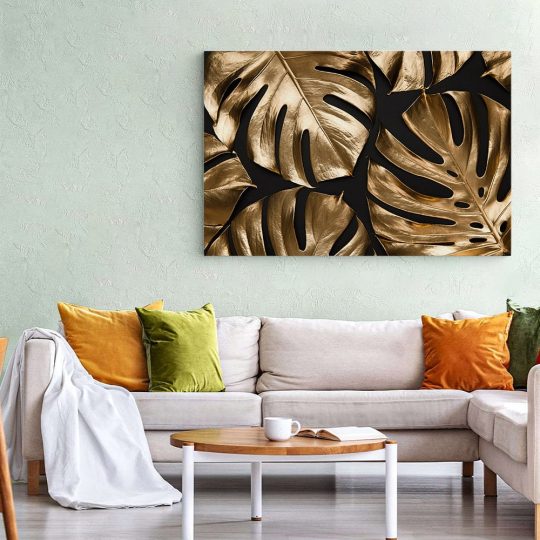 Frunze aurii tropicale tablou