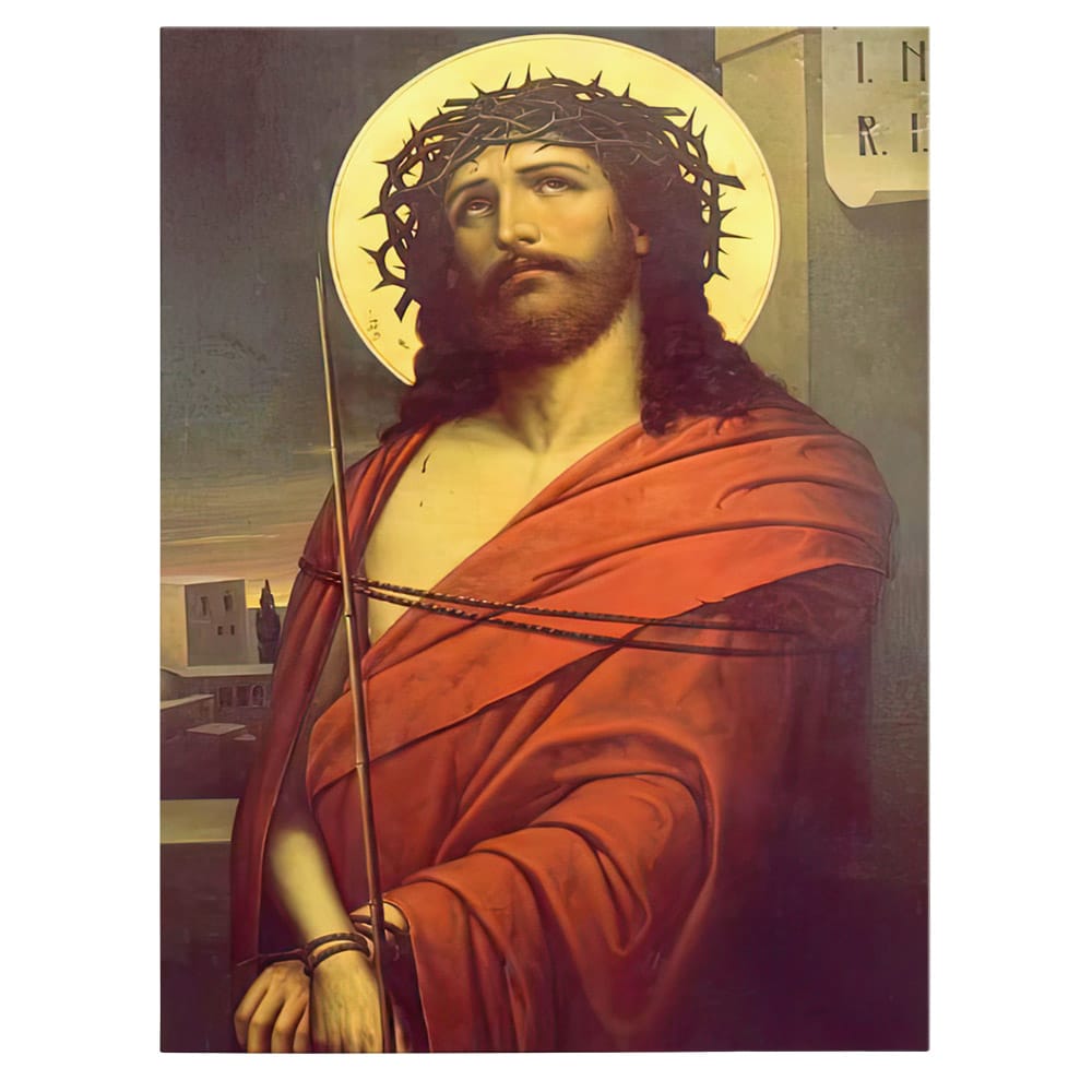 Icoana Iisus cu coroana de spini - Material produs:: Poster pe hartie FARA RAMA, Dimensiunea:: 70x100 cm