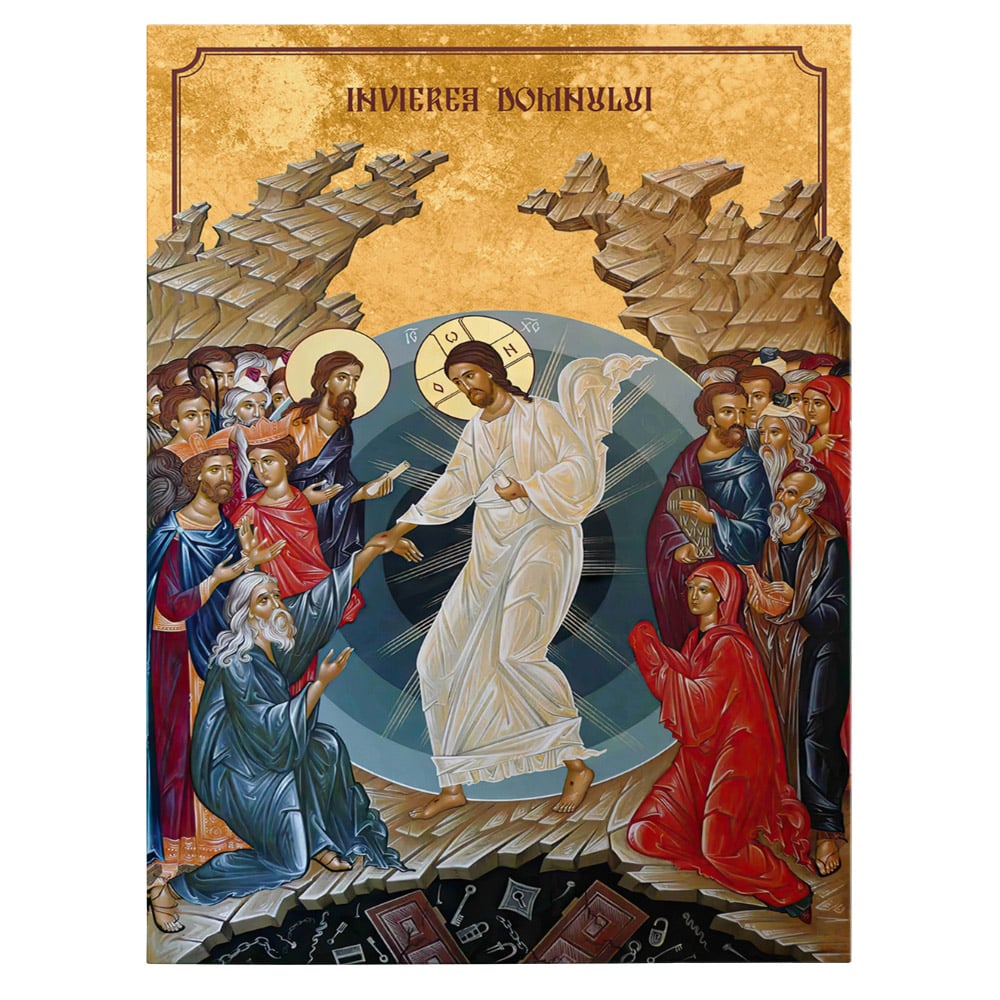 Icoana Invierea Domnului Iisus Hristos - Material produs:: Poster imprimat pe hartie foto, Dimensiunea:: 70x100 cm