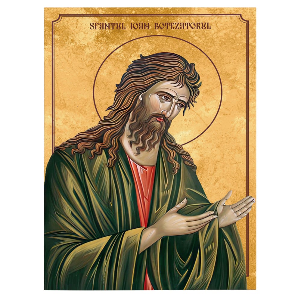 Icoana Sfantul Ioan Botezatorul - Material produs:: Poster imprimat pe hartie foto, Dimensiunea:: 70x100 cm