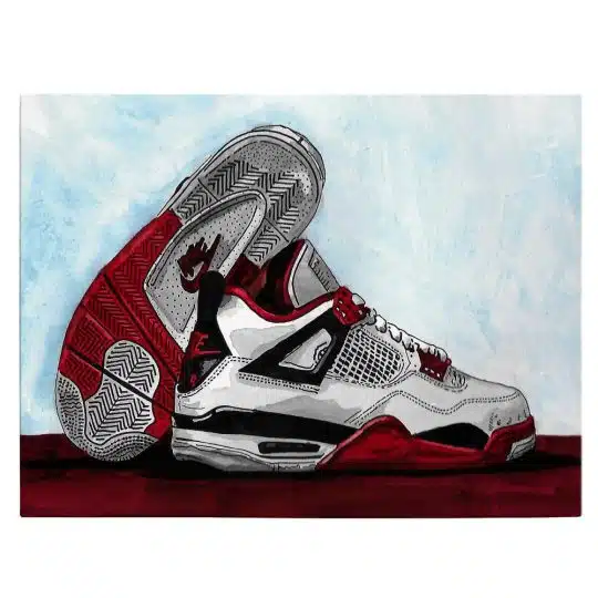 Jordan 4 Fire Red tablou