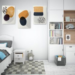Set 3 tablouri Boho minimalism forme abstracte 2763 dormitor