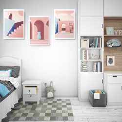 Set 3 tablouri arhitectura minimalista 2821 dormitor