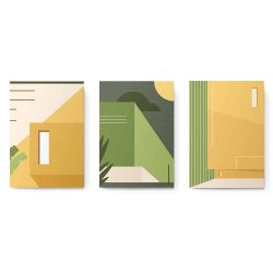 Set 3 tablouri arhitectura moderna minimalista 2815