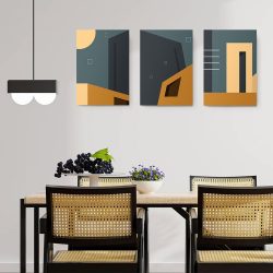 Set 3 tablouri minimalism arhitectura moderna detaliu 2810 bucatarie