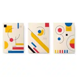 Set 3 tablouri minimaliste forme geometrice abstracte 2931