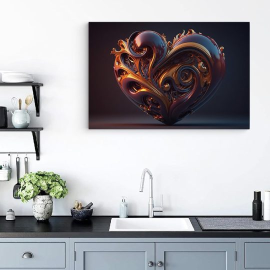 Tablou 3D inima cu ornament forme abstracte rosu inchis 1679 bucatarie - Afis Poster Tablou 3D inima cu ornament forme abstracte pentru living casa birou bucatarie livrare in 24 ore la cel mai bun pret.