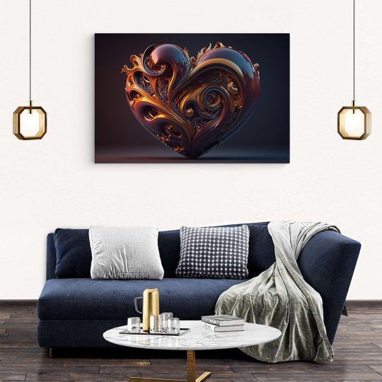 Tablou 3D inima cu ornament forme abstracte rosu inchis 1679 living modern 2 - Afis Poster Tablou 3D inima cu ornament forme abstracte pentru living casa birou bucatarie livrare in 24 ore la cel mai bun pret.