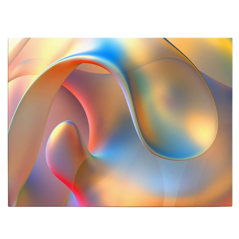 Tablou 3D render fundal forme abstracte, multicolor 1411 - Material produs:: Tablou canvas pe panza CU RAMA, Dimensiunea:: 80x120 cm
