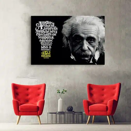 Tablou Albert Einstein fizician