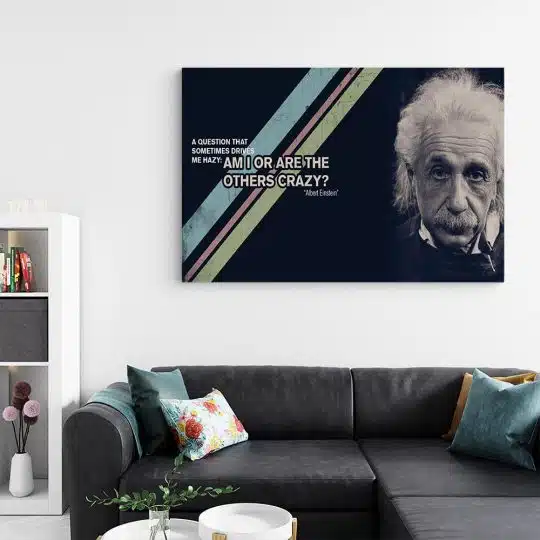 Tablou Albert Einstein mesaj motivational