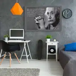 Tablou Albert Einstein mesaj motivational