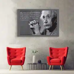 Tablou Albert Einstein mesaj motivational