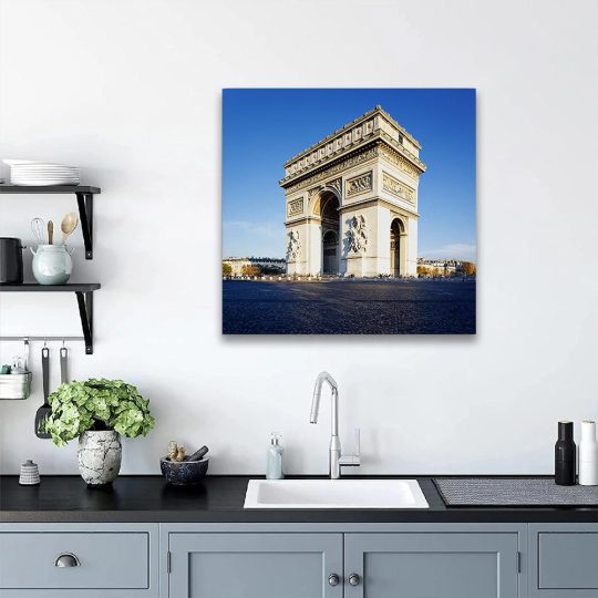 Tablou Arcul de Triumf Paris Franta albastru 1524 camera 3 - Afis Poster Tablouri cu Arcul de Triumf Paris pentru living casa birou bucatarie livrare in 24 ore la cel mai bun pret.