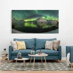 Tablou Aurora Boreala Luminile Nordului în Norvegia 4501 camera hotel