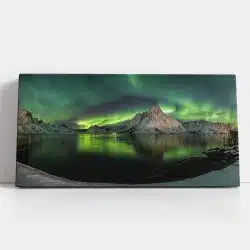 Tablou Aurora Boreala Luminile Nordului în Norvegia 4501 detalii tablou